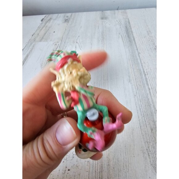 Enesco tiddles ornament elf fiddle vintage figurine 1990 ziminecki Xmas decor - Picture 6 of 10